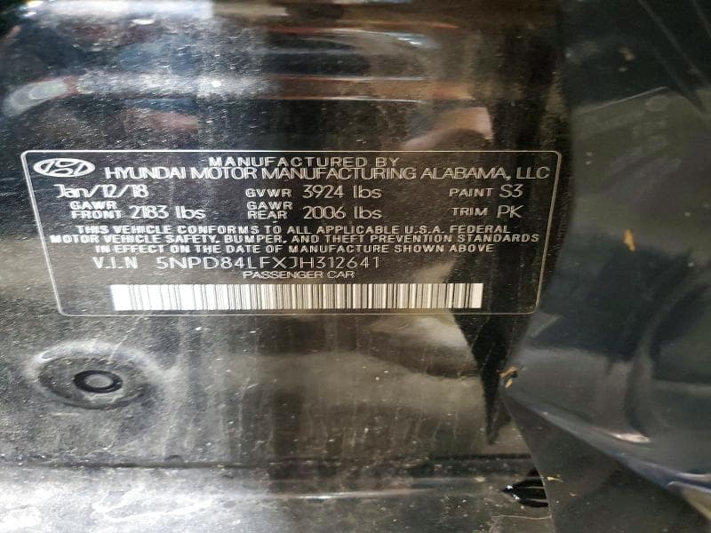 2018 HYUNDAI ELANTRA SEL 12