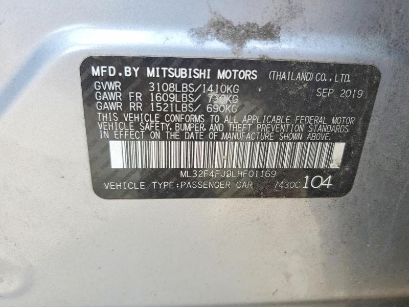 2020 MITSUBISHI MIRAGE G4 SE 12