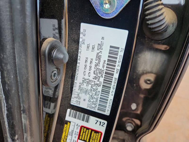 2022 TOYOTA TACOMA SR5 V6 12