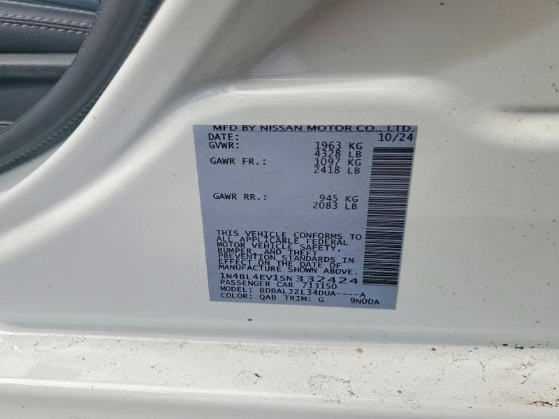 2025 NISSAN ALTIMA SL 13