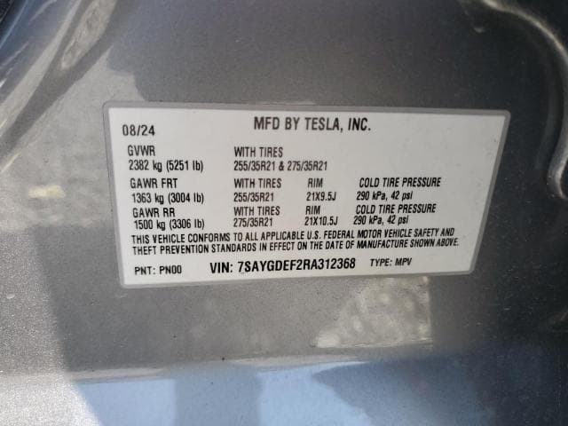 2024 TESLA MODEL Y 13