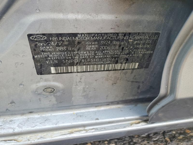 2017 HYUNDAI ELANTRA SE 12