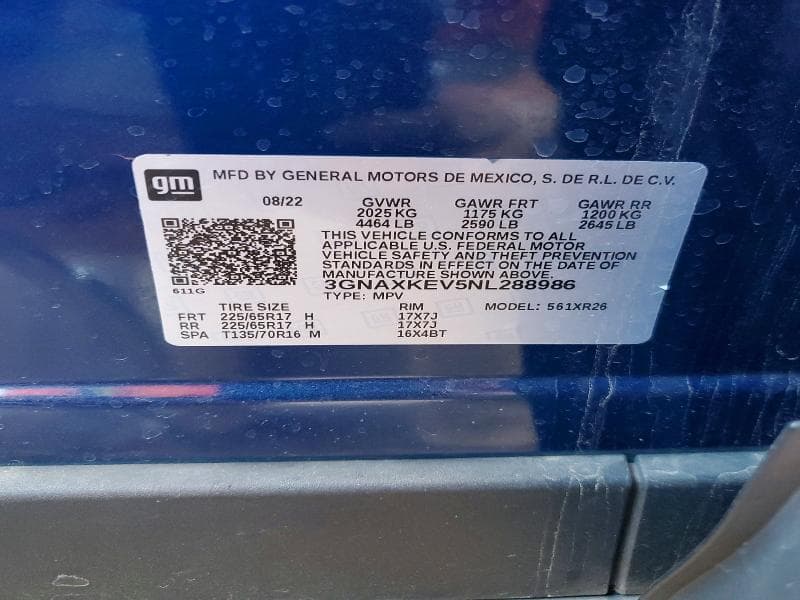2022 CHEVROLET EQUINOX LT 12