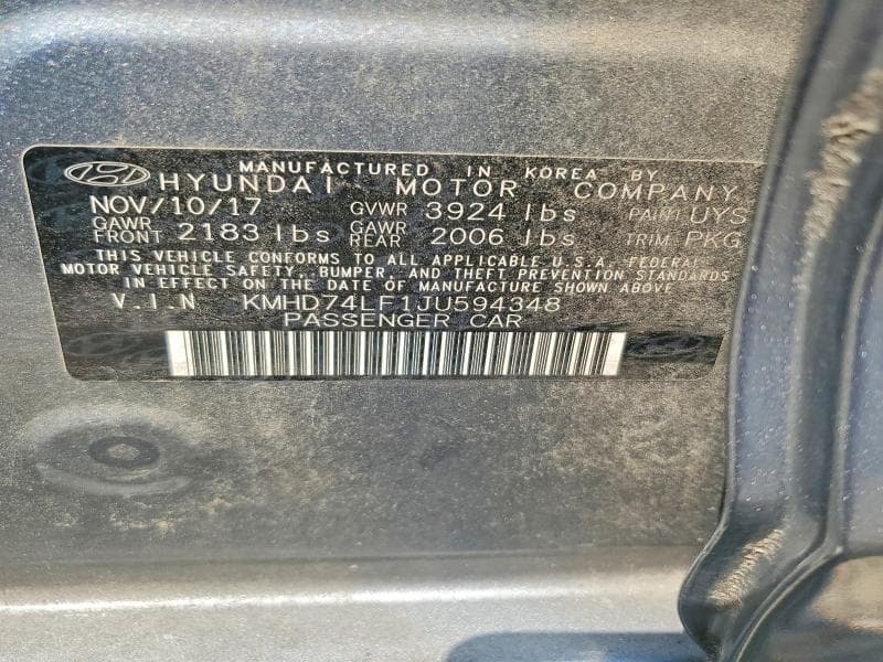 2018 HYUNDAI ELANTRA SE 12