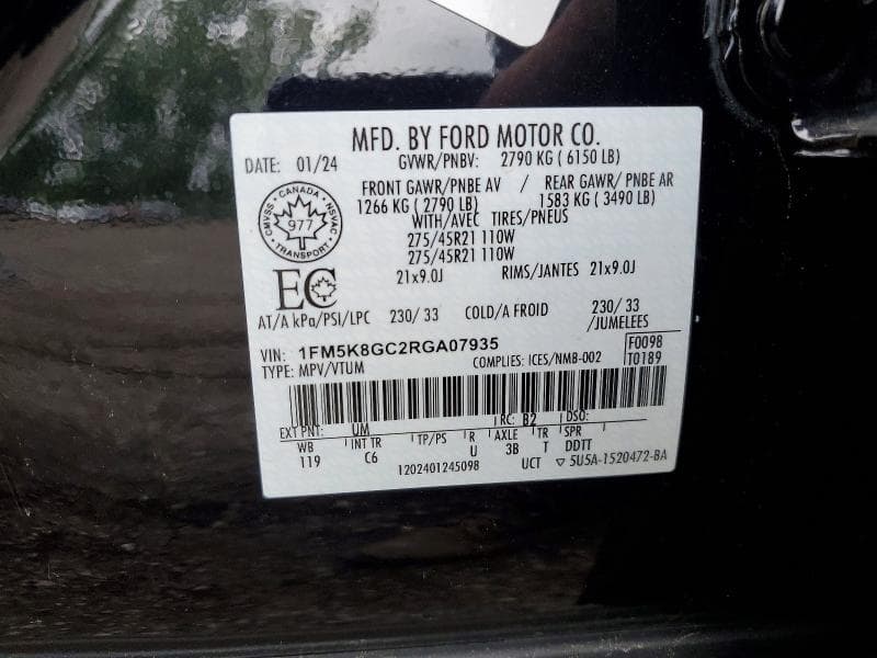 2024 FORD EXPLORER ST 13