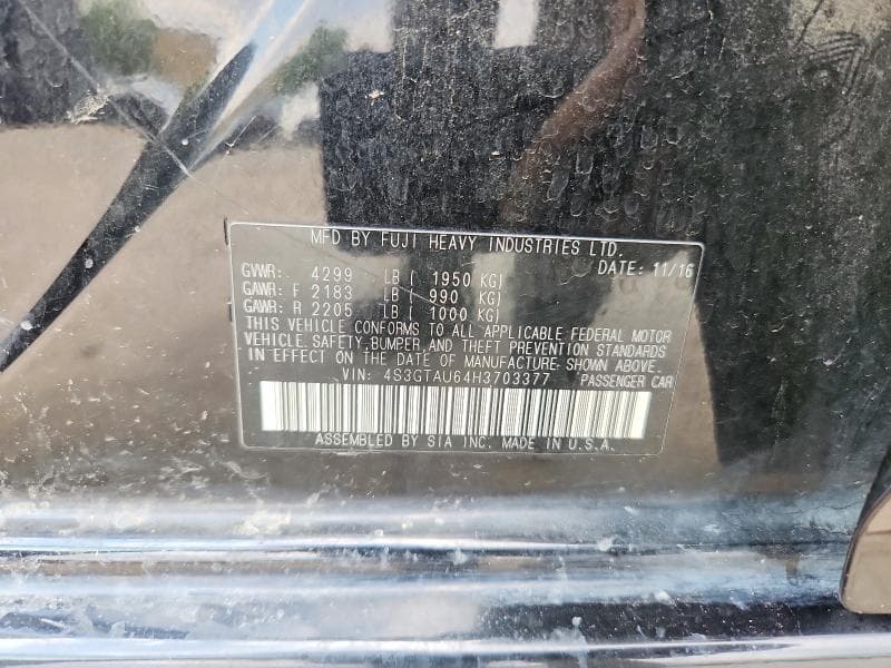 2017 SUBARU IMPREZA LIMITED 12