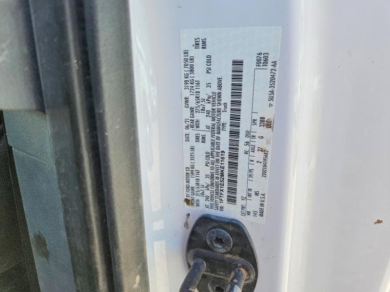 2021 FORD F150 SUPER CAB 13