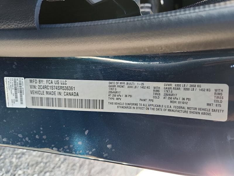 2025 CHRYSLER PACIFICA HYBRID SELECT 13