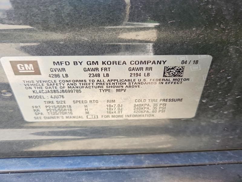 2018 BUICK ENCORE PREFERRED 13