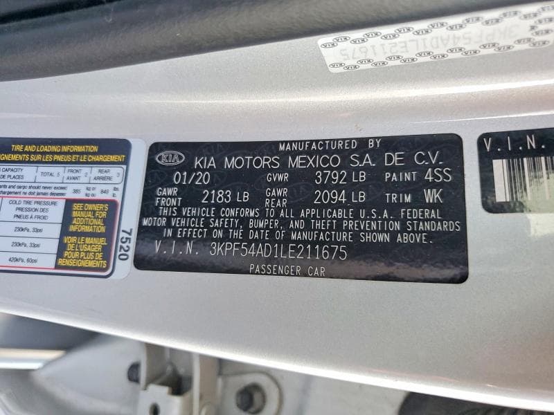 2020 KIA FORTE EX 13
