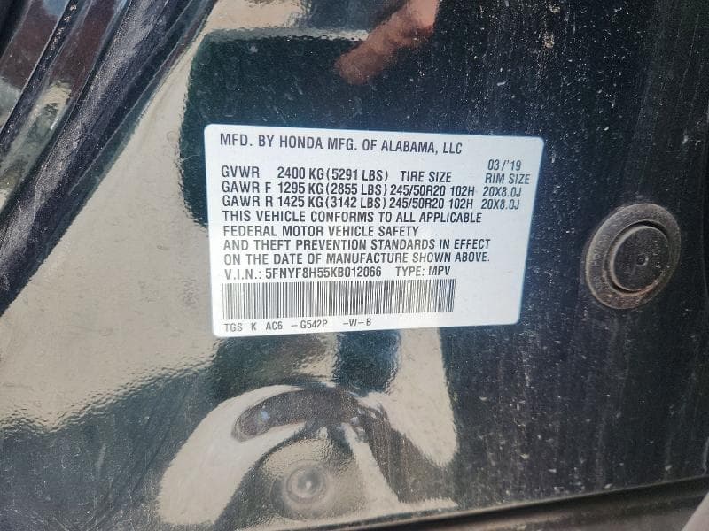 2019 HONDA PASSPORT EXL 14