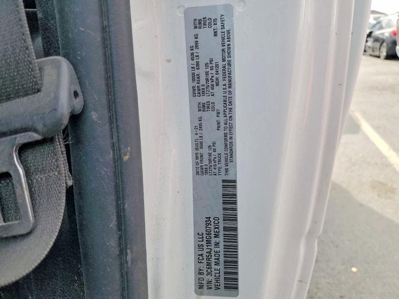 2021 RAM 2500 TRADESMAN 12