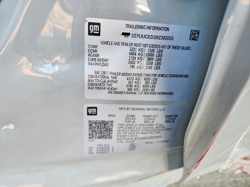 2024 GMC SIERRA K1500 ELEVATION 12