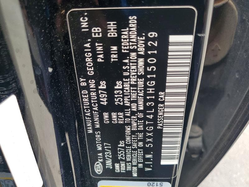 2017 KIA OPTIMA LX 12
