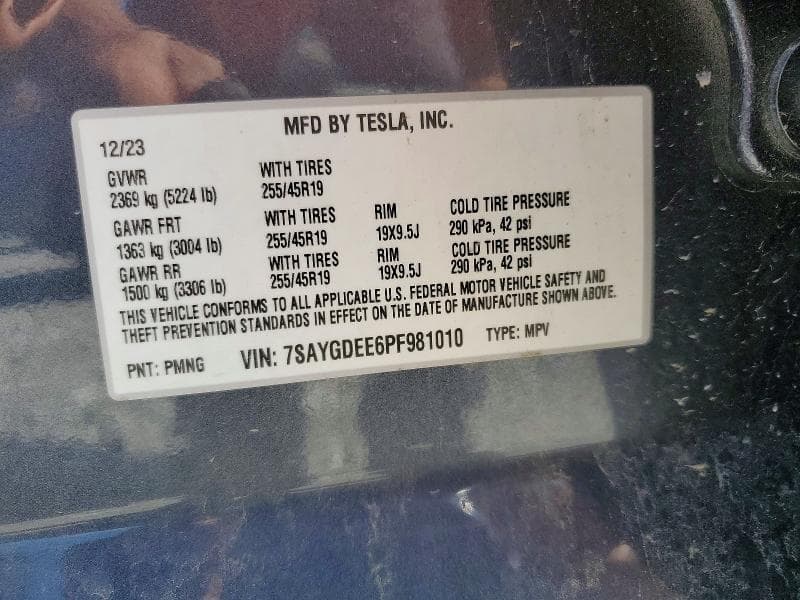 2023 TESLA MODEL Y 14