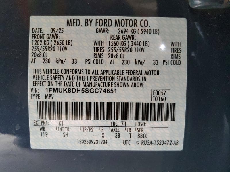 2025 FORD EXPLORER ACTIVE 13