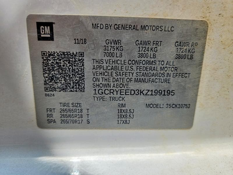 2019 CHEVROLET SILVERADO K1500 RST 12