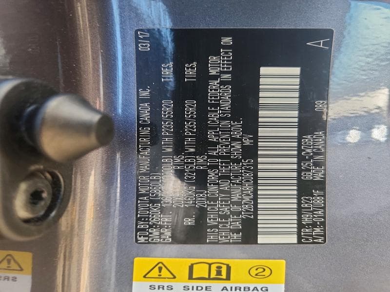 2017 LEXUS RX 350 BASE 14