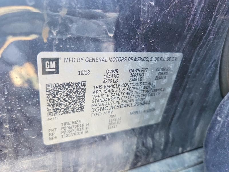 2019 CHEVROLET TRAX LS 12