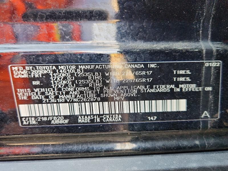 2022 TOYOTA RAV4 LE 13