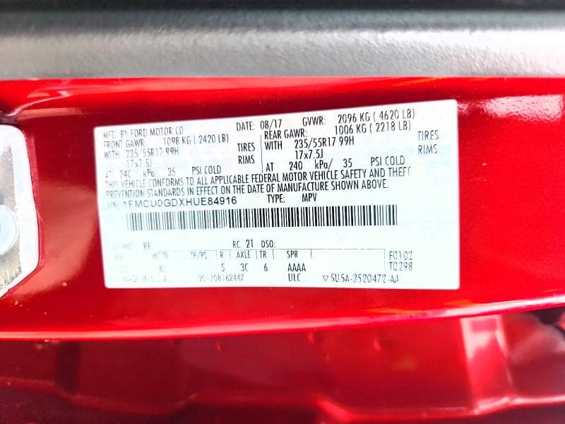 2017 FORD ESCAPE SE 12