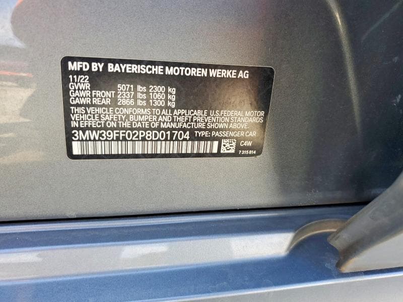 2023 BMW 330E 12