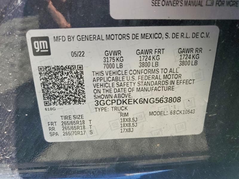 2022 CHEVROLET SILVERADO K1500 LT-L 12