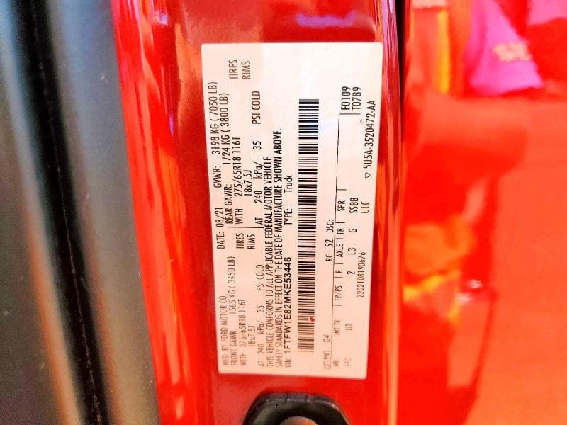 2021 FORD F150 SUPERCREW 12