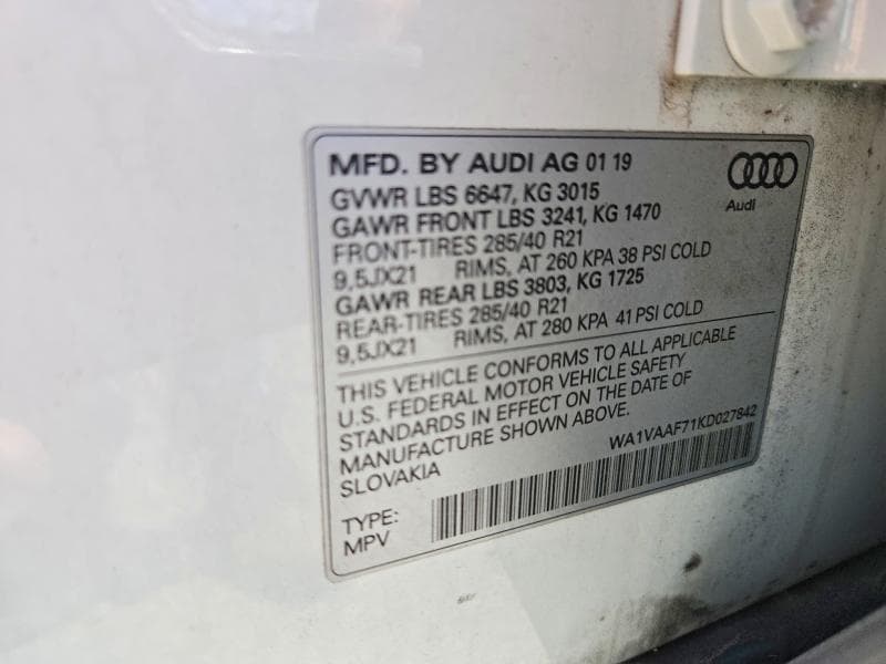 2019 AUDI Q7 PRESTIGE 13