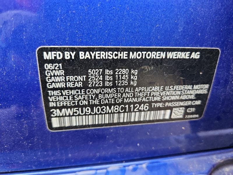 2021 BMW M340XI 12