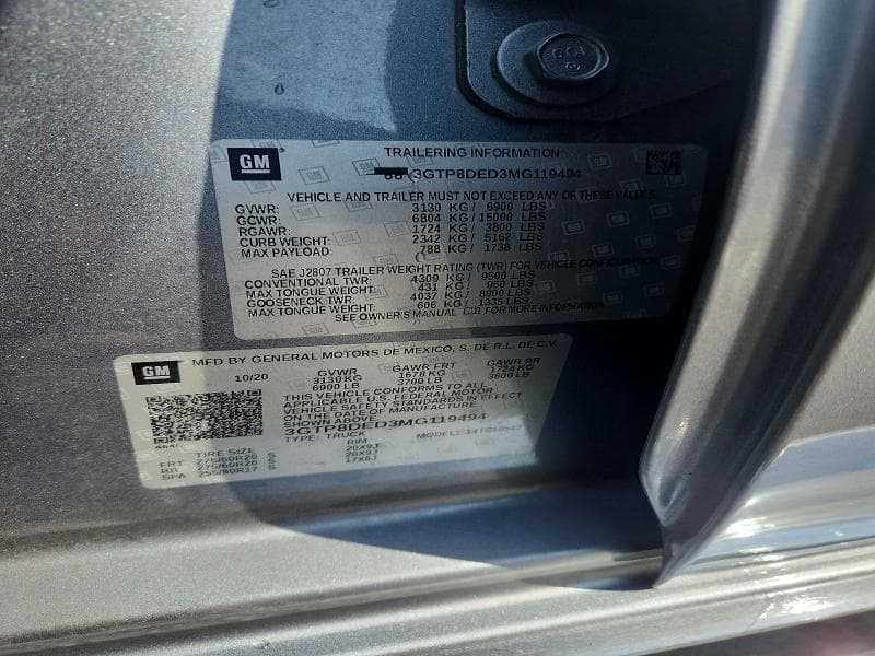 2021 GMC SIERRA C1500 SLT 12