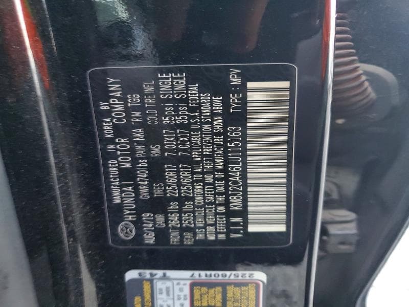 2020 HYUNDAI TUCSON SE 12