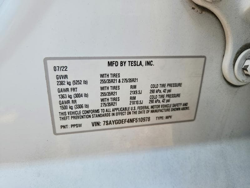 2022 TESLA MODEL Y 13