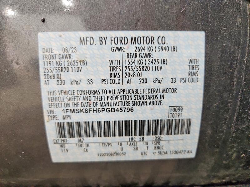 2023 FORD EXPLORER LIMITED 13