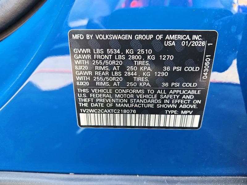 2026 VOLKSWAGEN ATLAS CROSS SPORT SE 13