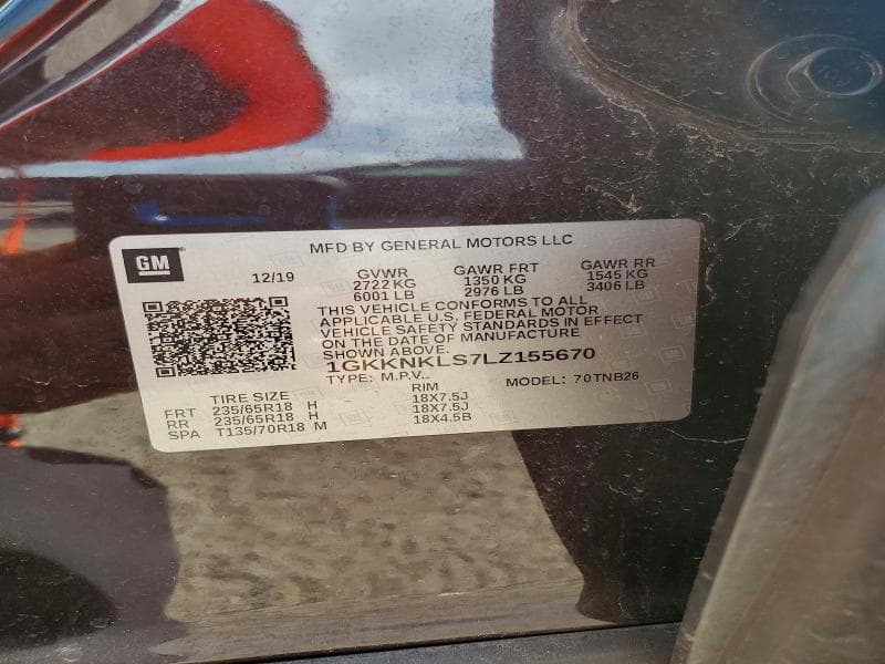 2020 GMC ACADIA SLE 12