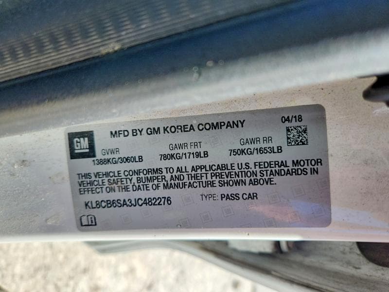 2018 CHEVROLET SPARK LS 12