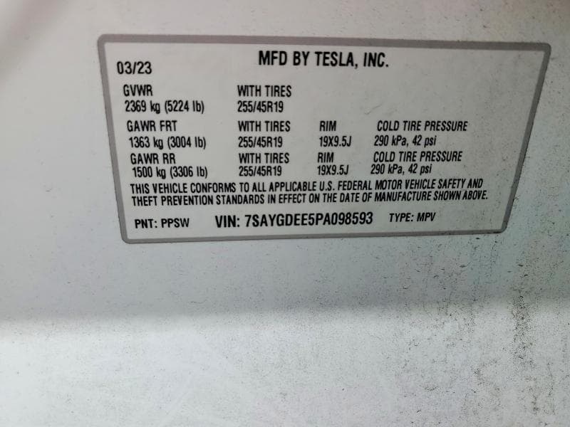 2023 TESLA MODEL Y 12