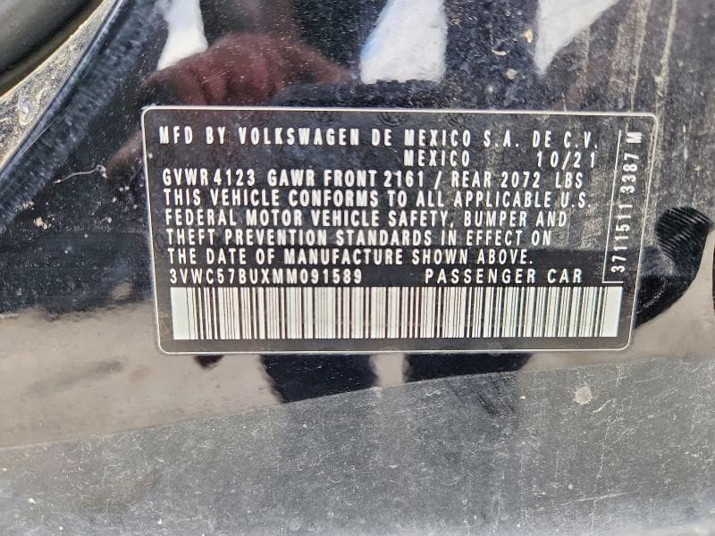 2021 VOLKSWAGEN JETTA S 12