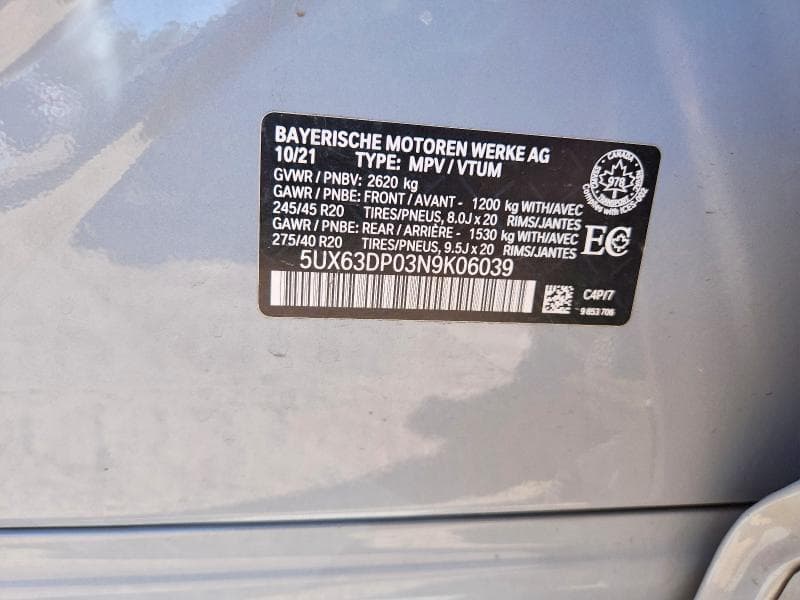 2022 BMW X3 XDRIVE30E 14