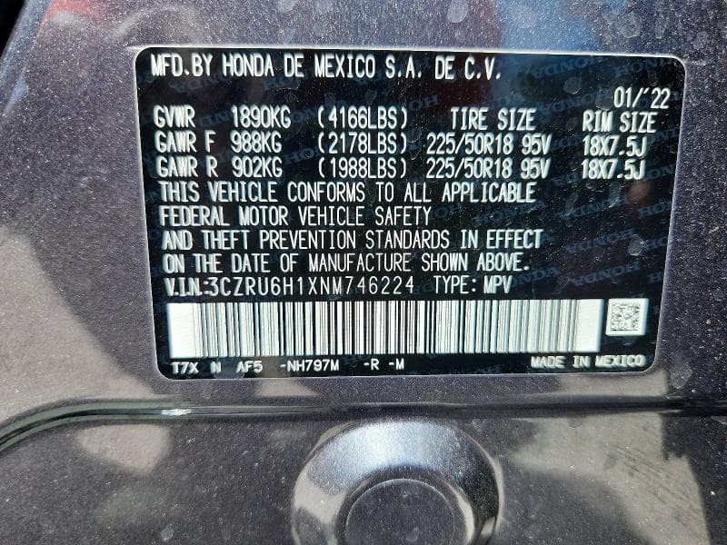 2022 HONDA HR-V SPORT 13