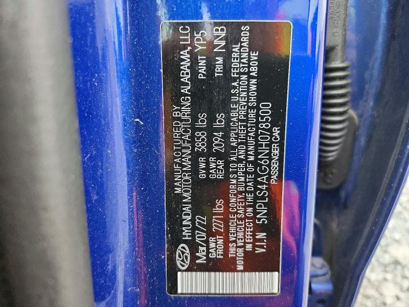 2022 HYUNDAI ELANTRA SEL 12