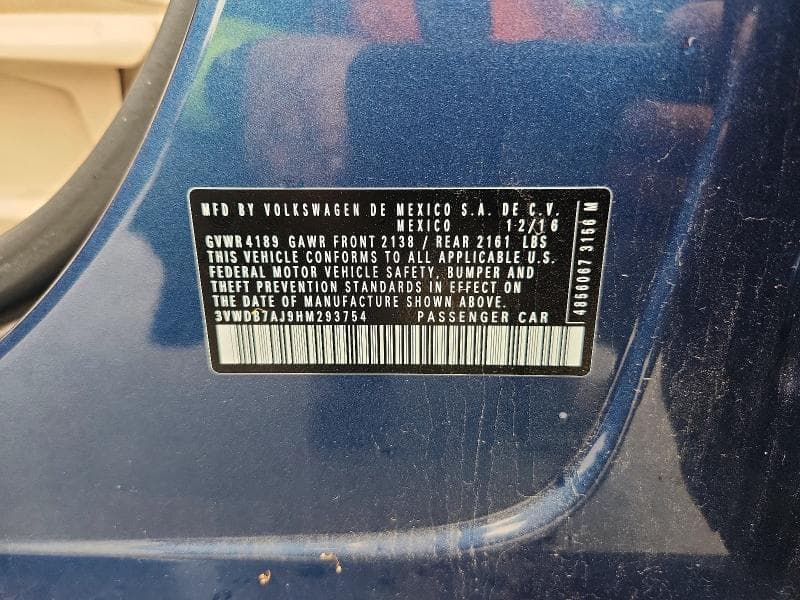 2017 VOLKSWAGEN JETTA SE 12