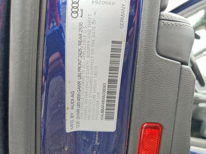 2021 AUDI A4 PREMIUM PLUS 40 13