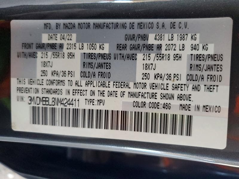 2022 MAZDA CX-30 SELECT 12