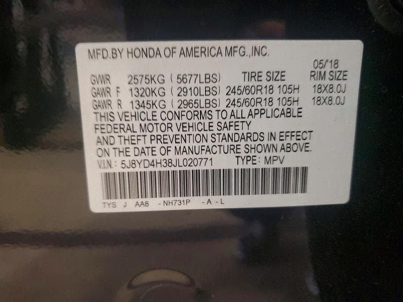 2018 ACURA MDX 13