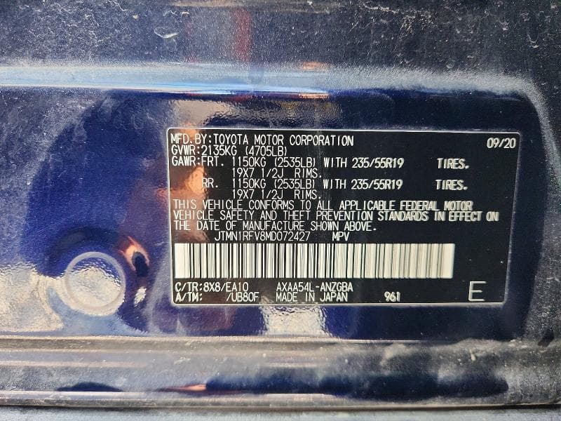2021 TOYOTA RAV4 LIMITED 13