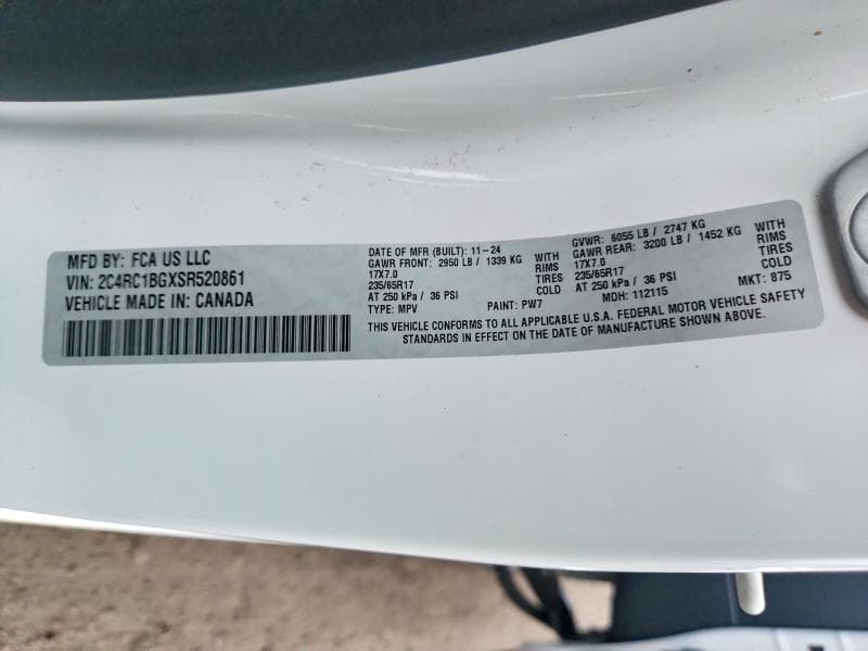 2025 CHRYSLER PACIFICA SELECT 13