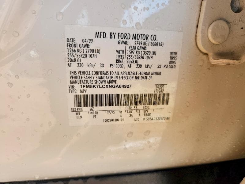 2022 FORD EXPLORER KING RANCH 13