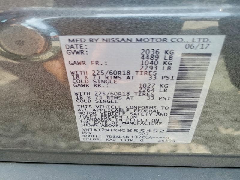 2017 NISSAN ROGUE SL 13